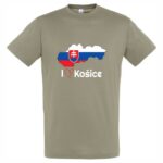 TRPR-M001 tricko slovakia i love kosice khaki