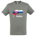 TRPR-M001 tricko slovakia i love kosice sive
