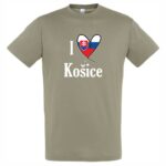 TRPR-M002 tricko i love kosice khaki