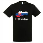 TRPR-M003 tricko slovakia i love bratislava cierne