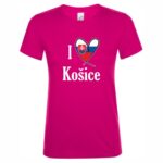 TRPR-MD002 tricko i love kosice tmavo ruzove