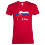 TRPR-MD005 tricko slovakia i love liptov cervene