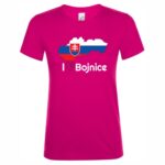 TRPR-MD009 tricko slovakia mapa bojnice tmavo ruzove