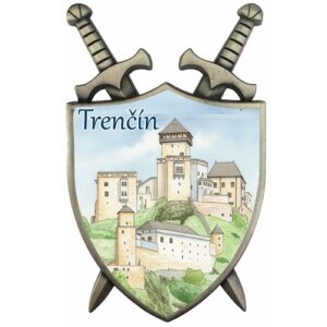 ST-TN01 magnetka trencin stit strieborna