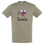 TRPR-M012 tricko i love trencin khaki