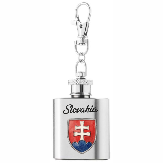 PLOm-007 ploskacka mini slovakia znak PLOm-007 ploskacka mini slovakia znak