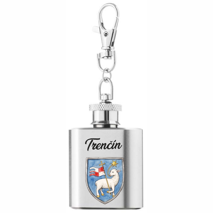 PLOm-011 ploskacka mini trencin erb